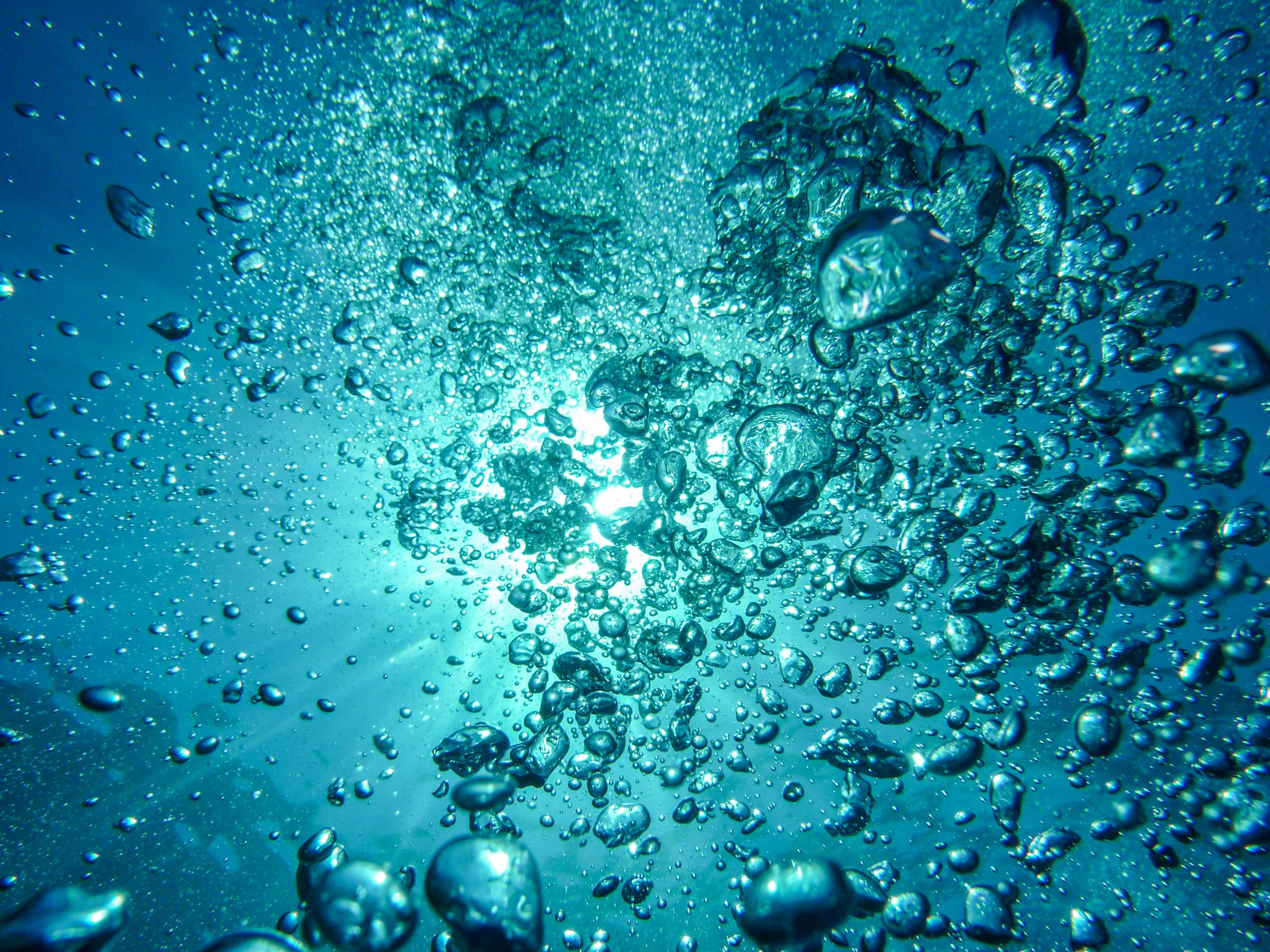 Air Bubbles Underwater